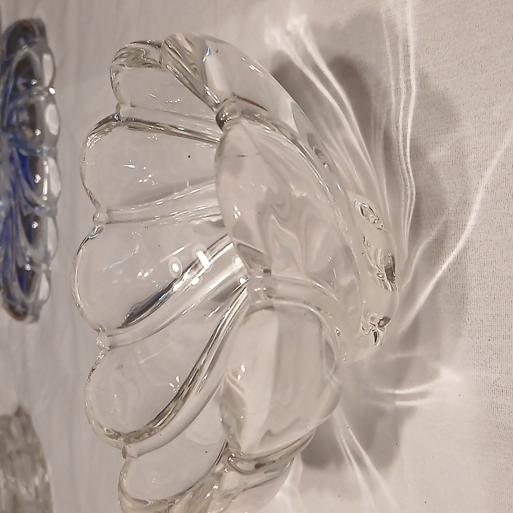 Vintage Waterford Marquis Crystal Windflower Bowl Scalloped Rim